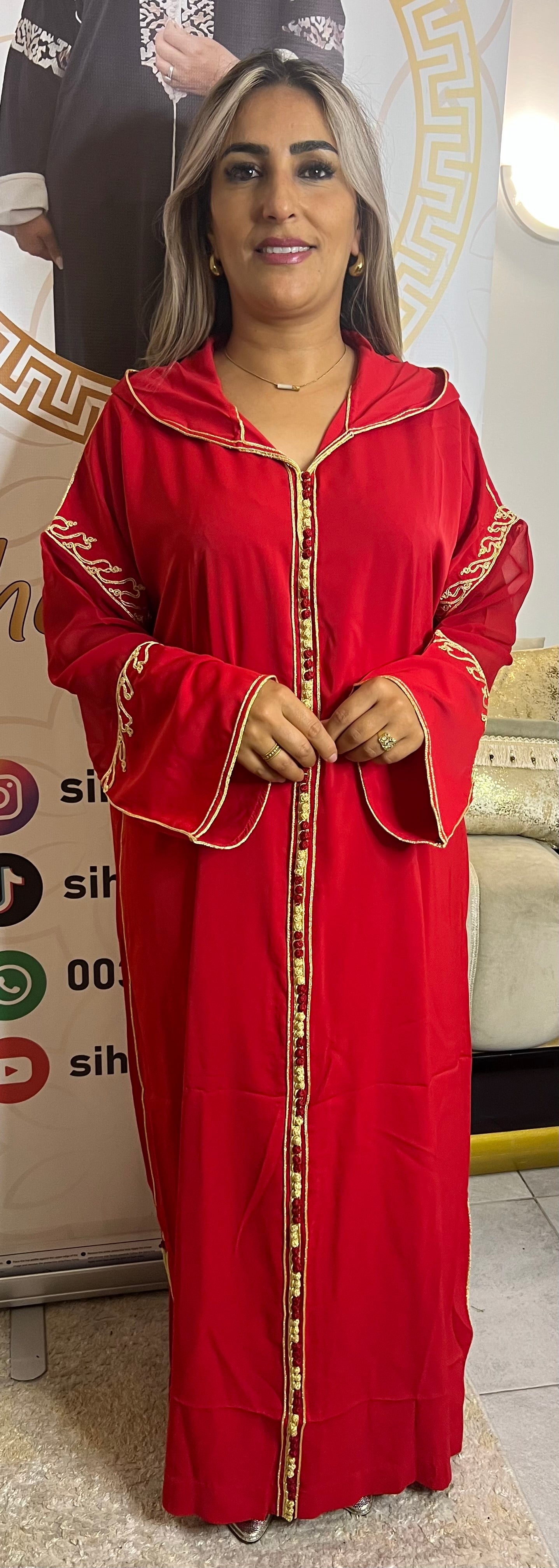 JELABA CHBIKA Rouge