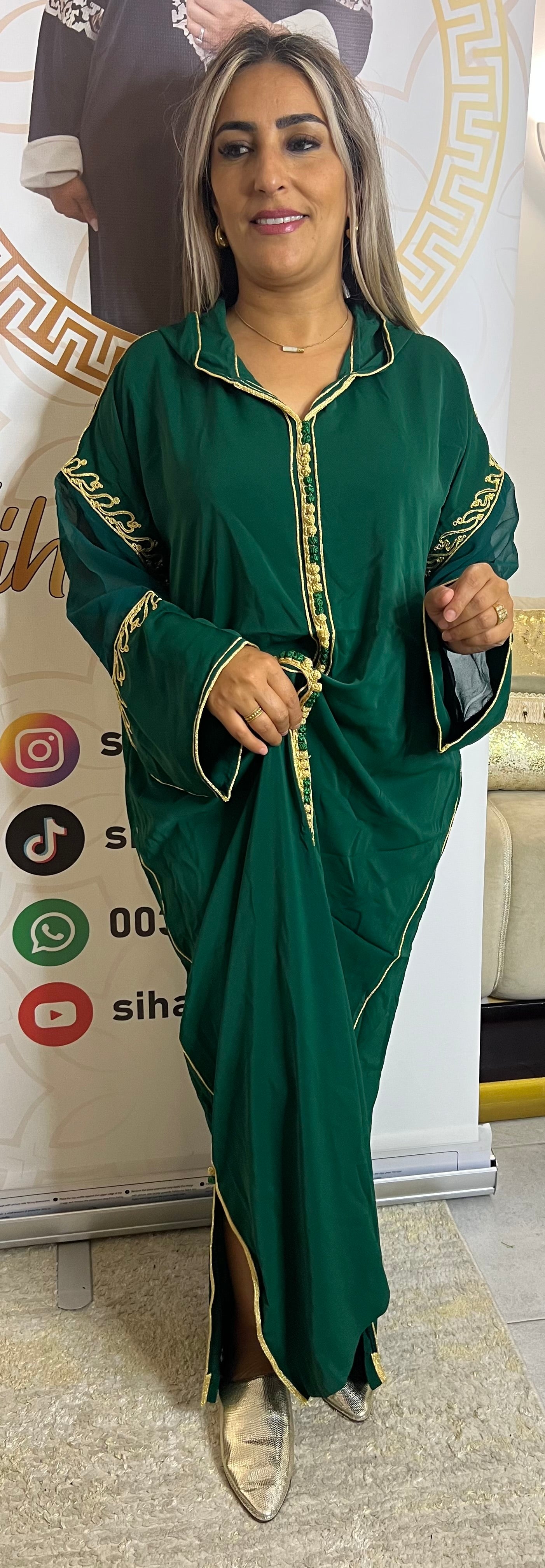 JELABA CHBIKA vert malaki