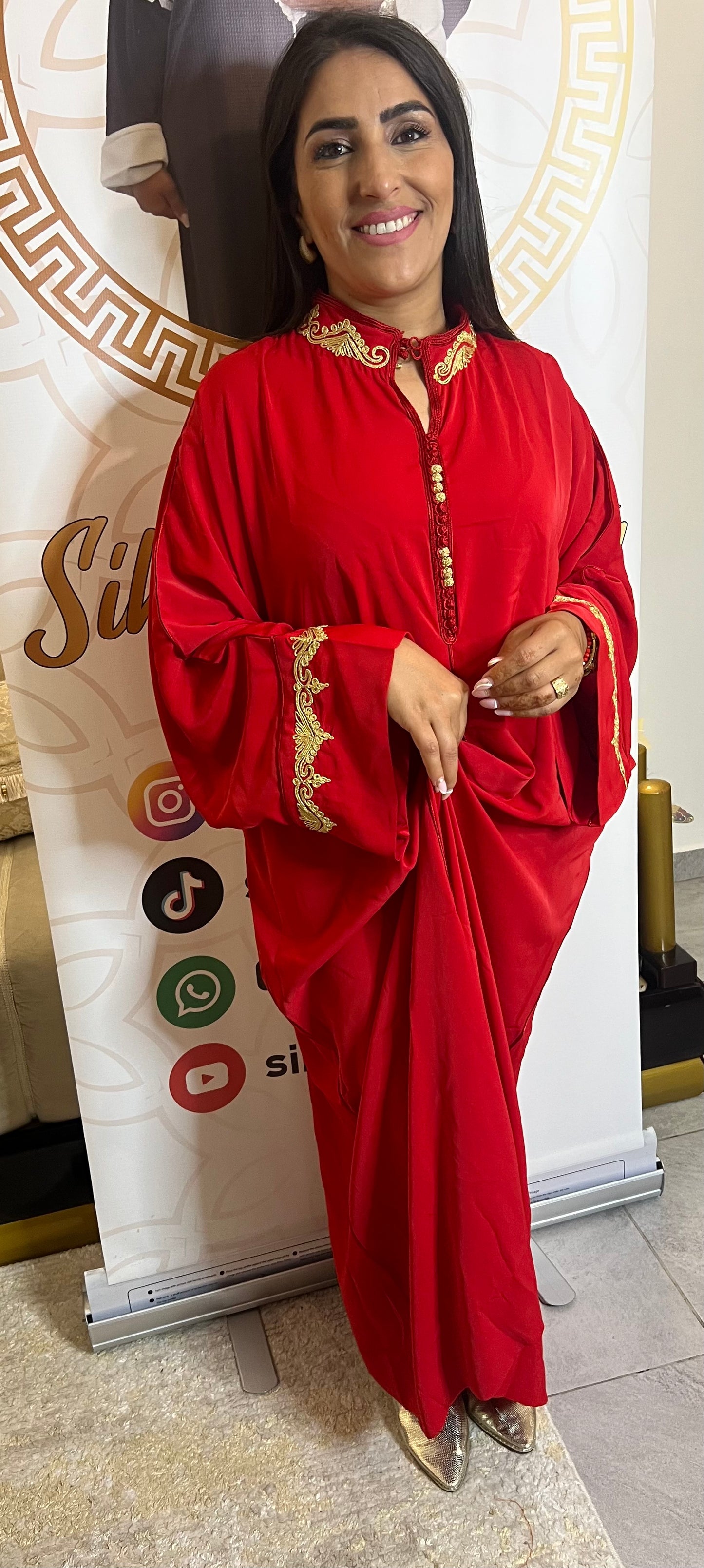 GANDOURA Royal rouge