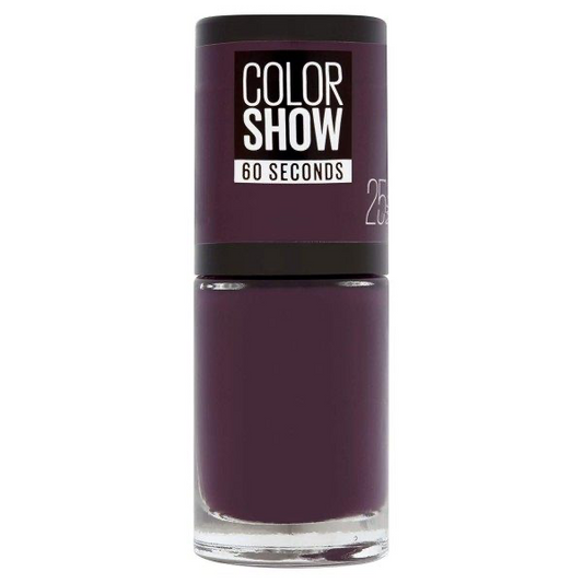 W violet 25 Plum it Up - Vernis à Ongles Colorshow 60 Seconds de Gemey-Maybelline